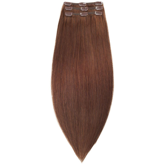 Rapunzel of Sweden Clip-on set Original 3 pieces 50 cm 2.0 Dark Brown