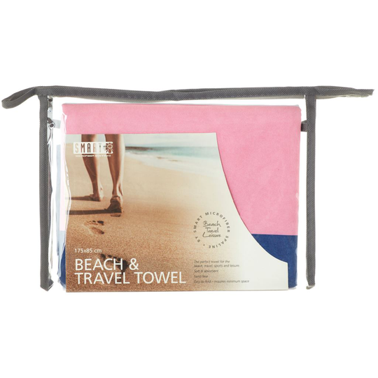 Smart Microfiber Beach Towel Hampton Rosa