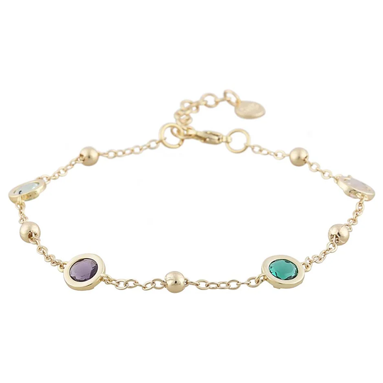 Ara chain brace g/mix green, Snö of Sweden Armband