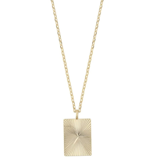 Ray ID pendant neck 45 plain gold, Snö of Sweden Halsband
