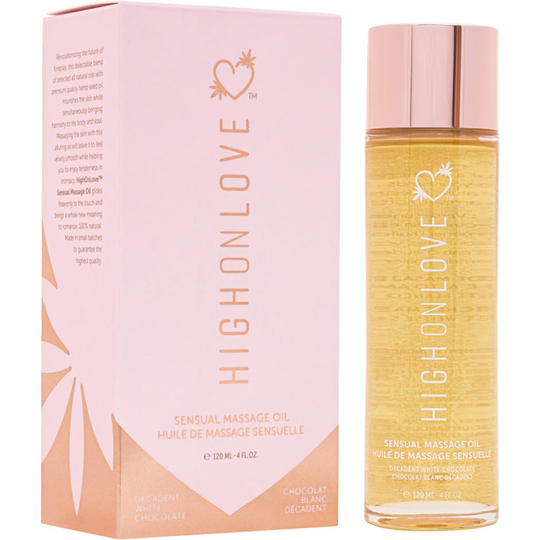 Massage Oil Decadent White Chocolate, 120 ml HighOnLove Massageolja