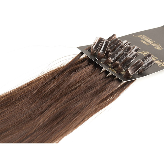 Rapunzel of Sweden Nail Hair Premium Straight 50 cm 2.2 Coffee Brown