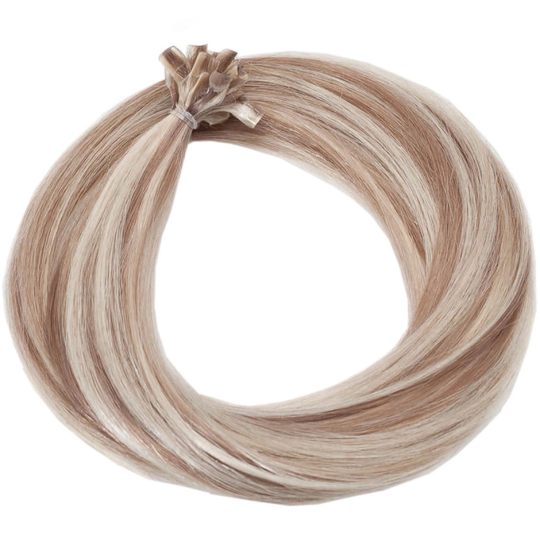 Rapunzel of Sweden Nail Hair Original Straight M7.1/10.8 Natural Ash Blonde Mix 50cm