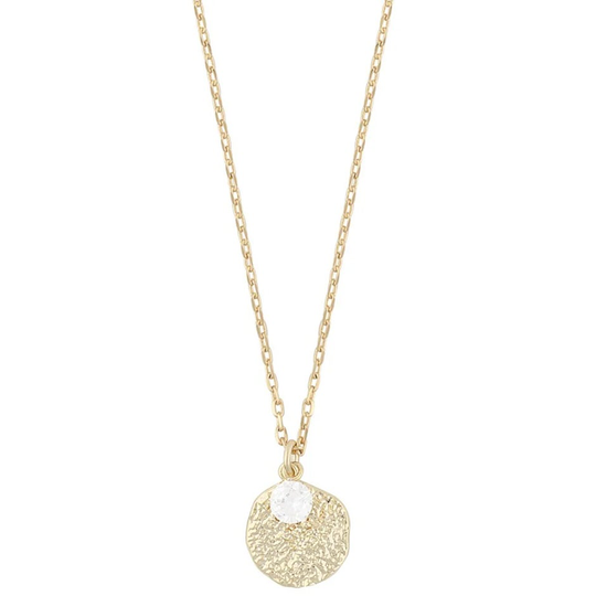 London pendant neck 45 gold/white, Snö of Sweden Halsband