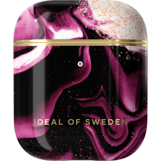 iDeal of Sweden Fashion AirPods Case Golden Ruby Marble