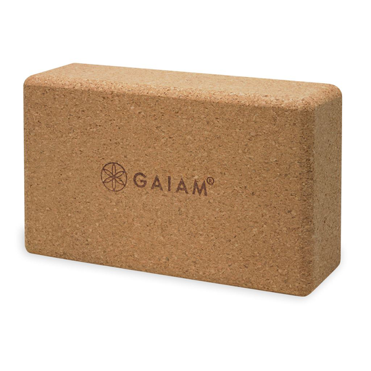 GAIAM Yoga Block Cork Brick