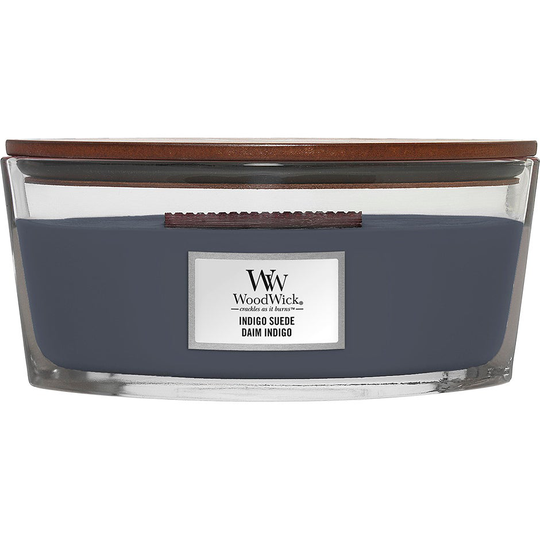 Indigo Suede, 453,6 g WoodWick Doftljus