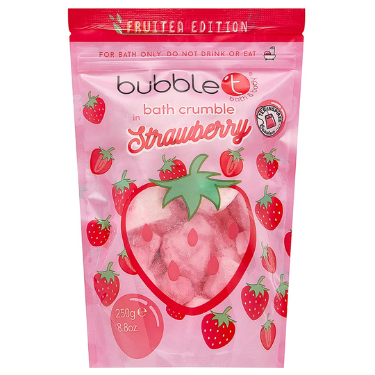 Fruitea Strawberry Bath Crumble, 250 g BubbleT Badtillbehör