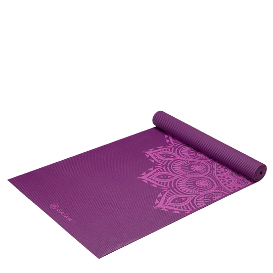 6mm Yoga Mat Purple Mandala