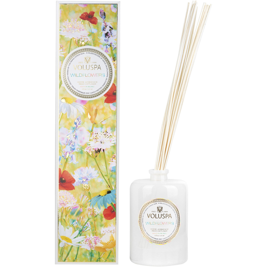 Voluspa Maison Blanc Reed Diffuser Wildflowers