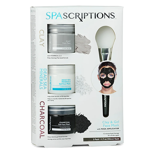 Dead Sea, Charcoal & Clay Masks, 150 ml Spascriptions Ansiktsmask