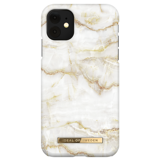 iDeal of Sweden iPhone 11/XR Fashion Case Golden Pearl Marble