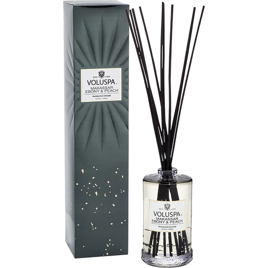 Makassar Ebony & Peach, 192 ml Voluspa Doftpinnar & Doftspridare