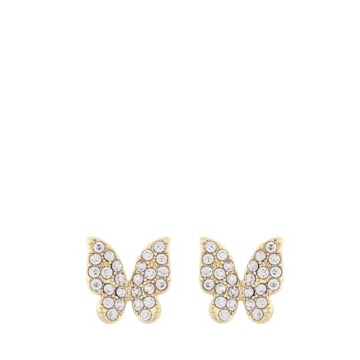 Charms Small Ear Butterfly Clear Earring