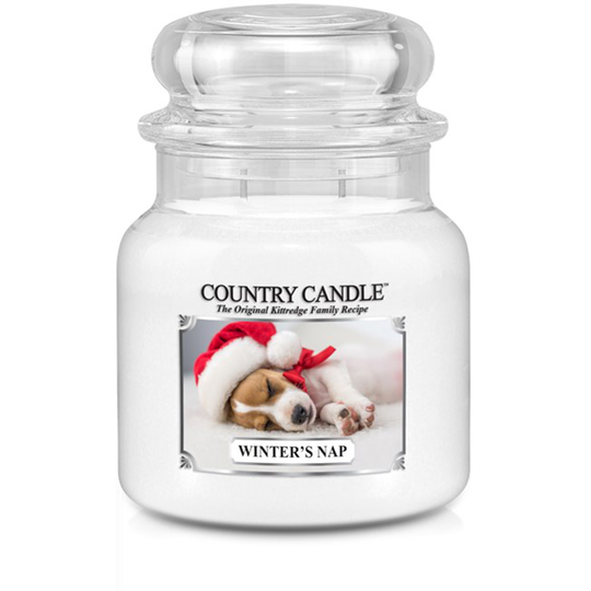 Country Candle Winter's Nap Christmas Scent 2 Wick Medium Jar 75 h