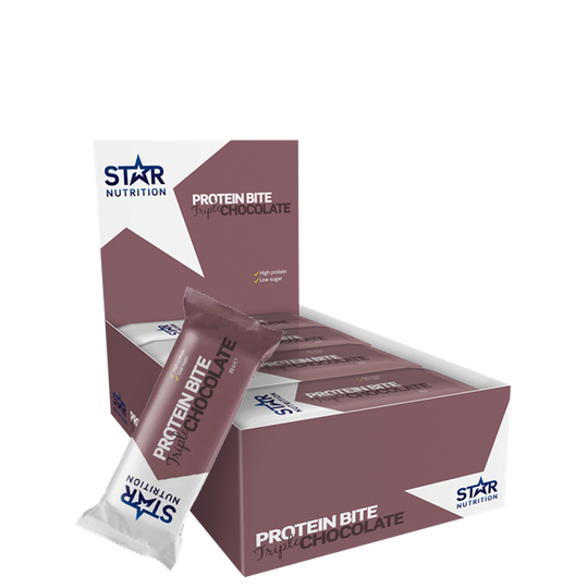 12 x Star Nutrition Protein bites, 35 g, Triple Chocolate