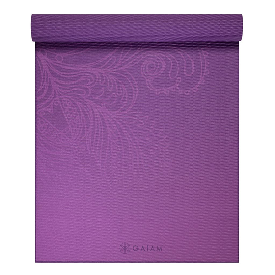 GAIAM Fading Flower Yoga Mat 4mm Classic Printed