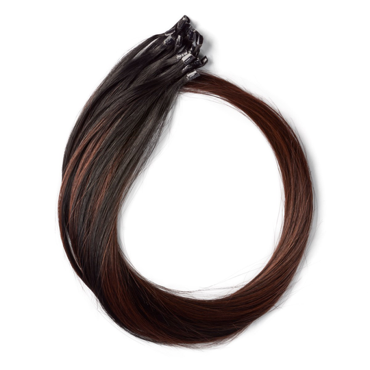Rapunzel of Sweden Nail Hair Premium Straight 50 cm Cherry Infused Bla
