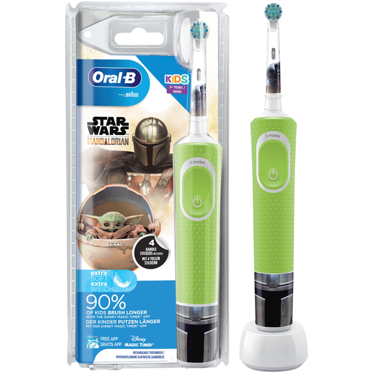 Oral B Kids Electric Toothbrush For 3+ Star Wars The Mandalorian