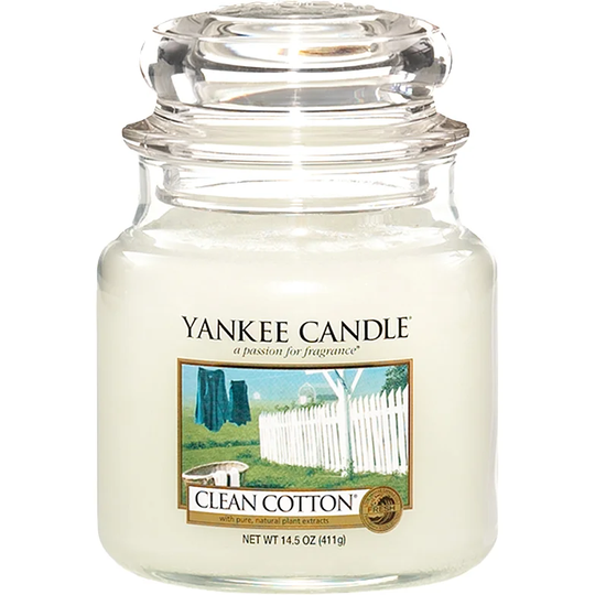 Clean Cotton, 411 g Yankee Candle Doftljus