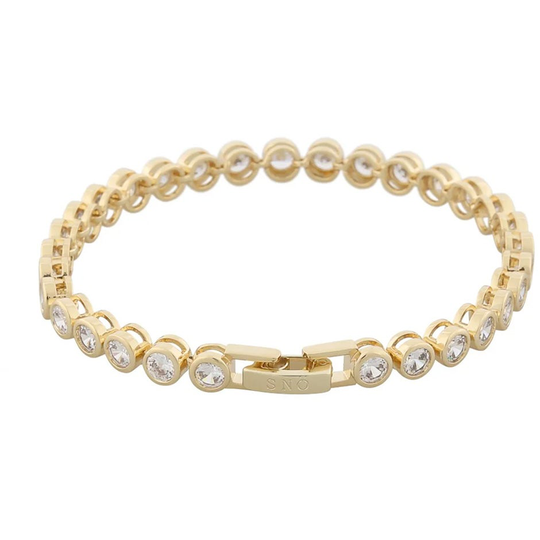 Nine brace gold/clear, Snö of Sweden Armband