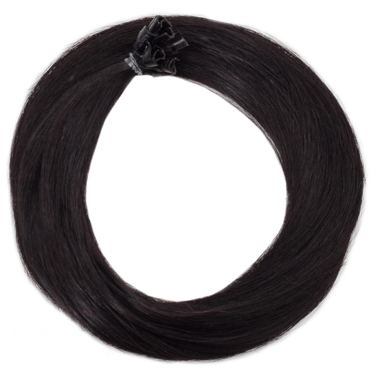 Rapunzel of Sweden Nail Hair Premium Straight 1.2 Black Brown 50cm