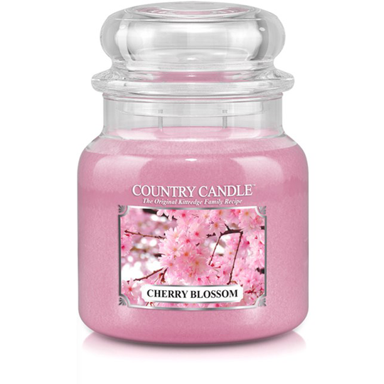 Country Candle Cherry Blossom 2 Wick Medium Jar 75 h