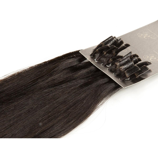 Rapunzel of Sweden Nail Hair Original Straight 60 cm 1.2 Black Brown