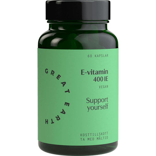 Great Earth E-vitamin 60 kapslar