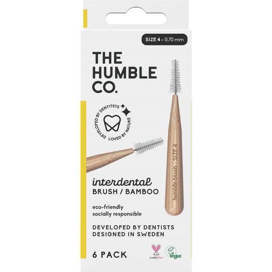 Humble Brush Bamboo Interdental Brush Size 4 Yellow