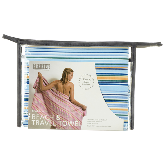 Smart Smart Spa Beach towel Blue stripes