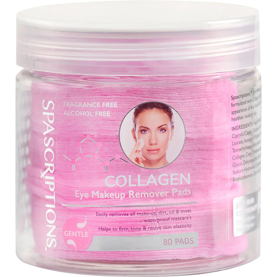 Collagen Eye Makeup Remover Pads, 80 pcs Spascriptions Ögon