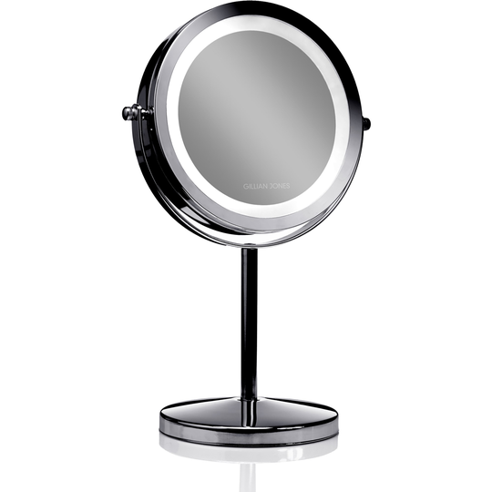 Gillian Jones Table Mirror with LED Light x1/10 Magnification Gunsmoke