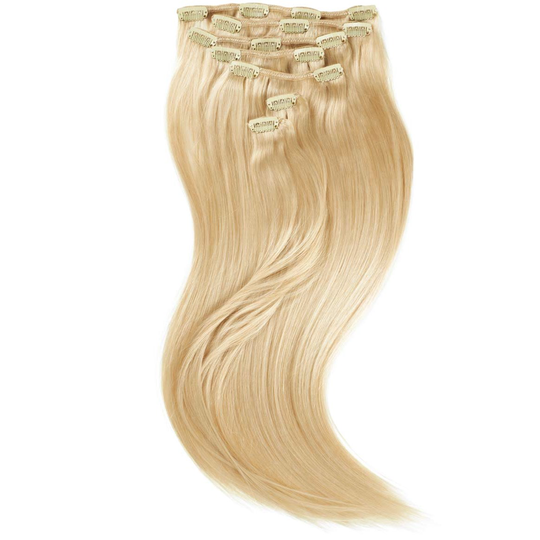 Rapunzel of Sweden Clip-on set 7 pieces 30 cm 8.0 Light Golden Blonde