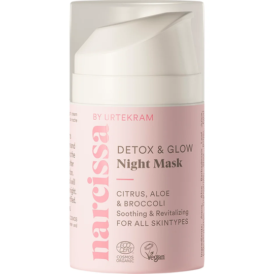Narcissa Detox Glow, 50 ml Urtekram Nattkräm