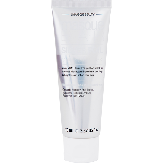 MasqueBar Silver Foil Peel-Off Mask Tube 70 ml