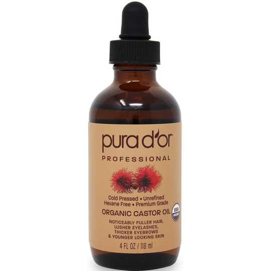 Pura D'or Pro Label Organic Castor Oil 118 ml