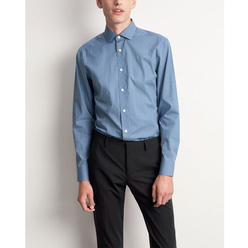MAXIME shirt stand-up collar