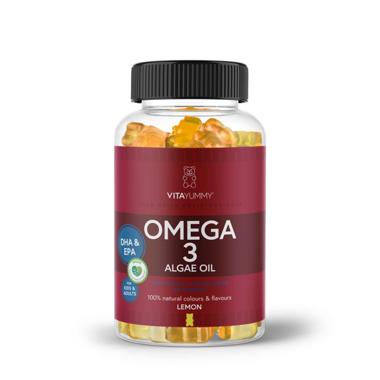 VitaYummy Omega-3 Algae Oil Lemon 60 tuggtabletter