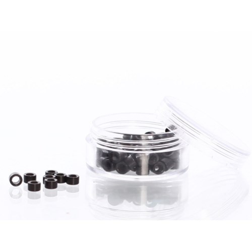 Rapunzel of Sweden Microrings - 100 pcs Black