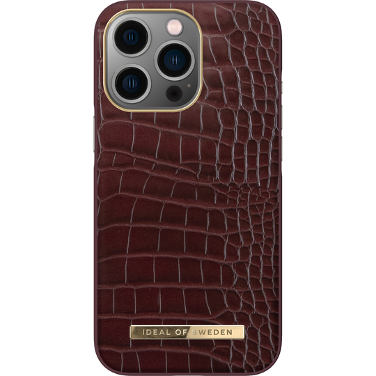 iDeal of Sweden iPhone 13 Pro Atelier Case Scarlet Croco