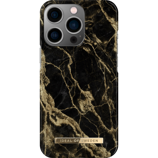 iDeal of Sweden iPhone 13 Pro Fashion Case Golden Smoke Marble