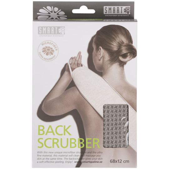 Smart Microfiber Back Scrubber Grå