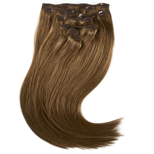 Rapunzel of Sweden Clip-on set 7 pieces 50 cm 5.0 Brown