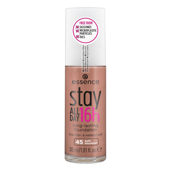 essence stay ALL DAY 16h long-lasting foundation 45 Soft Hazelnut
