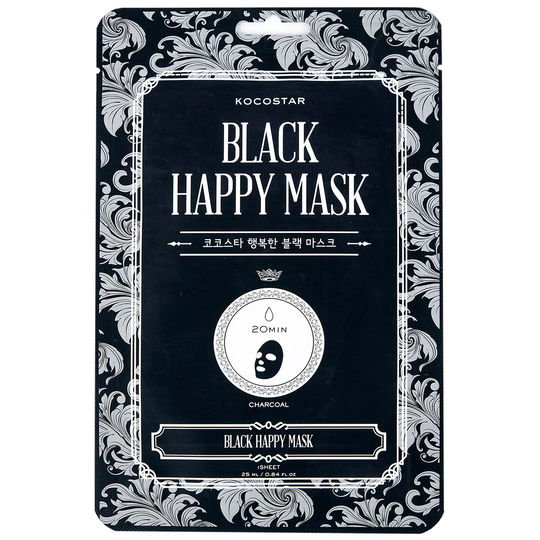 KOCOSTAR Black Happy Mask, 25 ml Kocostar Ansiktsmask
