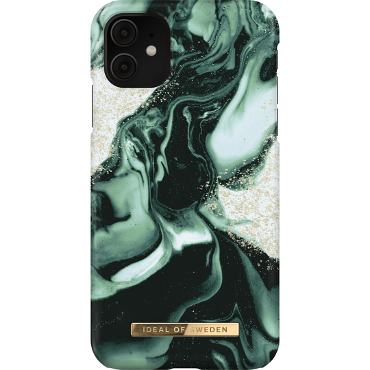 iDeal of Sweden iPhone 11/XR Fashion Case Golden Olive Marble