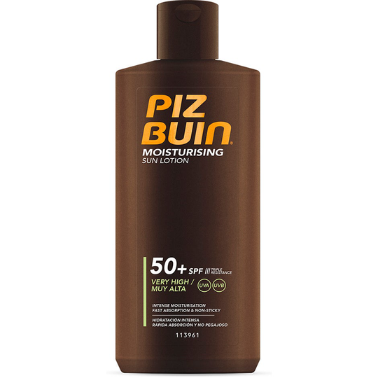 PIZ BUIN Moisturising Sun Lotion SPF 50+, 200 ml Piz Buin Solskydd & Solkräm
