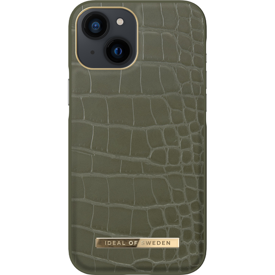 iDeal of Sweden iPhone 13 Mini Atelier Case Khaki Croco